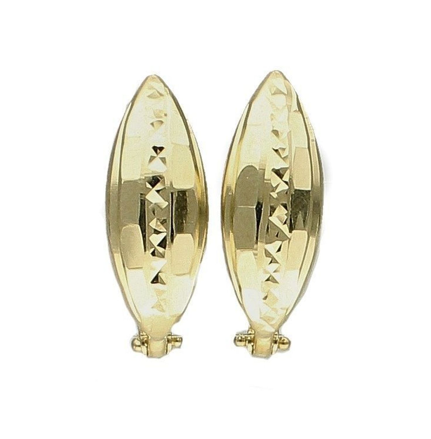 Kolczyki złote grawerowane pr 585 KL 7579B. Delikatne złote kolczyki na angielskie zapięcia wykonane są z 14-karatowego złota idealnie będą prezentowały się do codziennego uż.jpg